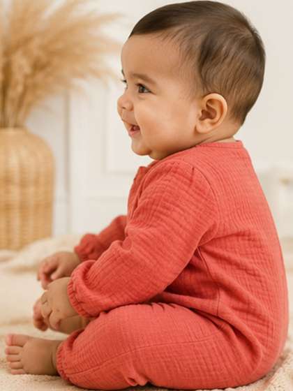 The Natkhat Tales
                    Infants Cotton Round Neck Romper