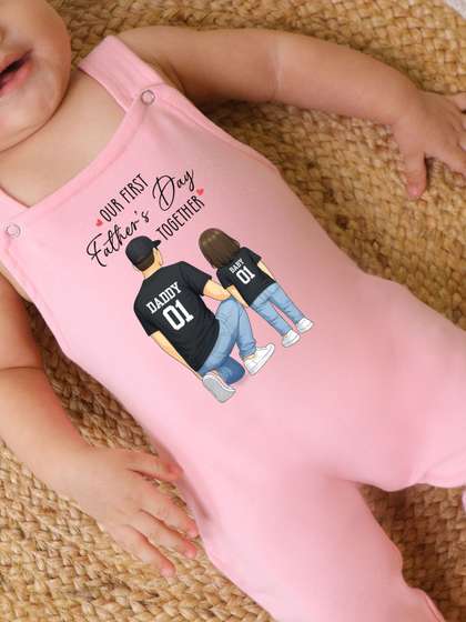 KNITROOT Infants Graphic
                    Ankle Length Dungarees