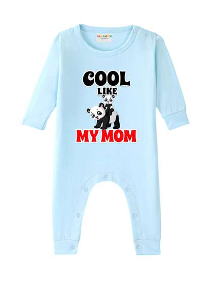 BLUSHES Infants Printed
                    Pure Cotton Round Neck Romper
