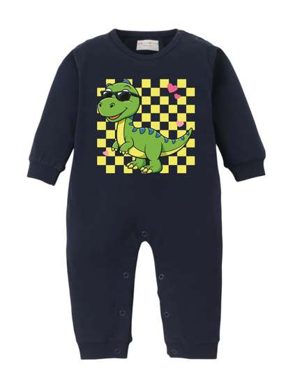 BLUSHES Infants Printed
                    Pure Cotton Round Neck Romper