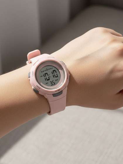 PAPIO Unisex Kids Dial
                    & Straps Digital LED Backlight Watch KD-211
                    PINK