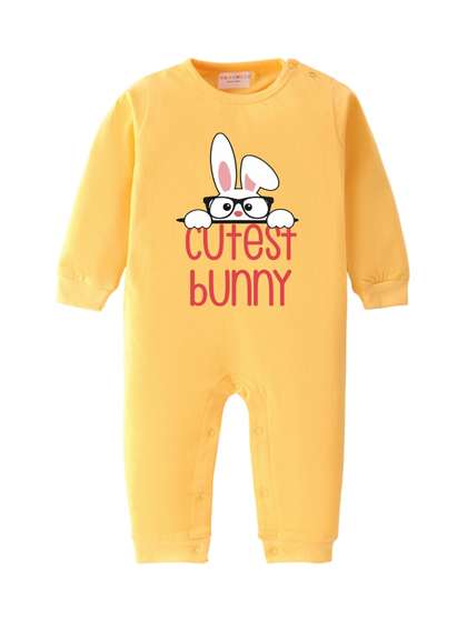 BLUSHES Infants
                      Printed Pure Cotton Round Neck Romper