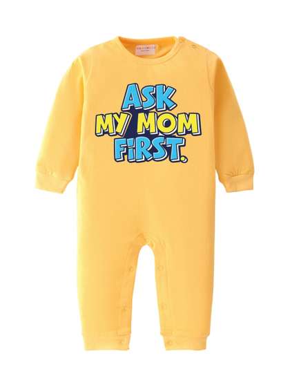 BLUSHES Infants
                      Printed Pure Cotton Round Neck Romper