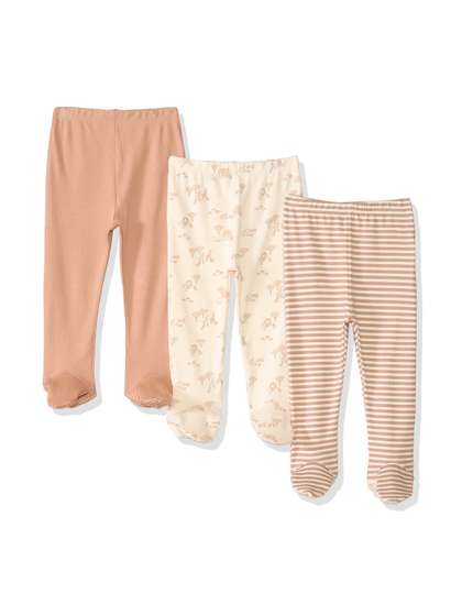 mothercare Unisex Kids
                      Pack of 3 Cotton Solid Churidar Length Leggings