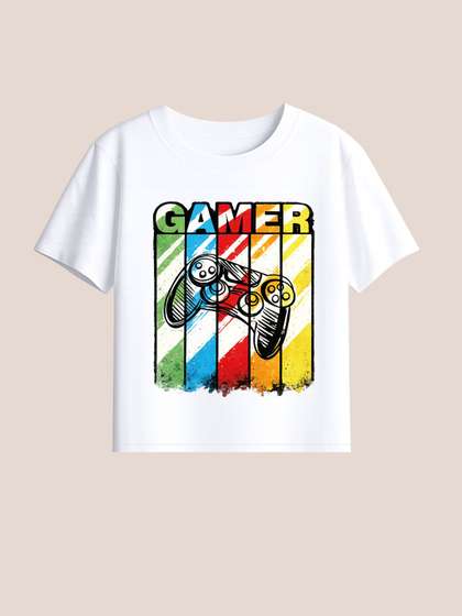 BLUSHES Kids Printed
                    T-shirt with Mask