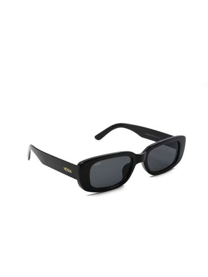 HEXXA Unisex Black Lens
                    & Black Oversized Sunglasses with