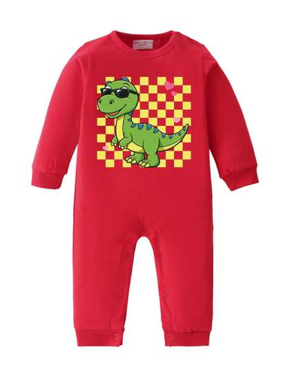 BLUSHES Infants Printed
                    Pure Cotton Round Neck Romper