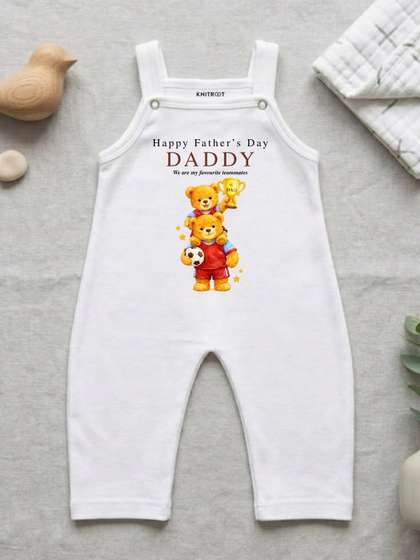 KNITROOT Kids Graphic
                    Ankle Length Dungarees