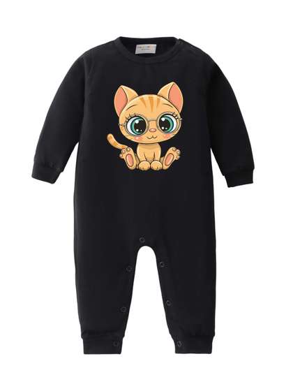 BLUSHES Infants Printed
                    Pure Cotton Round Neck Romper