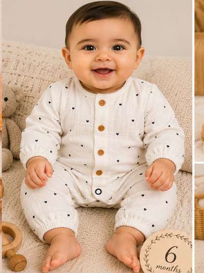The Natkhat Tales
                    Infants Printed Pure Cotton Round Neck Romper