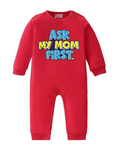BLUSHES Infants Printed
                    Pure Cotton Round Neck Romper