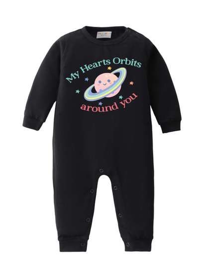 BLUSHES Infants Printed
                    Pure Cotton Round Neck Romper