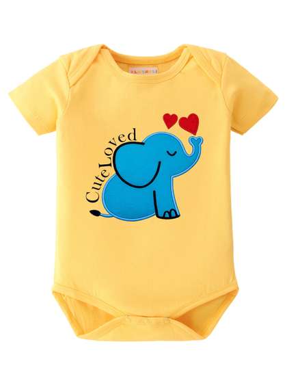 BLUSHES Infants Printed
                    Pure Cotton Bodysuit