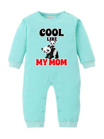 BLUSHES Infants Printed
                    Pure Cotton Round Neck Romper