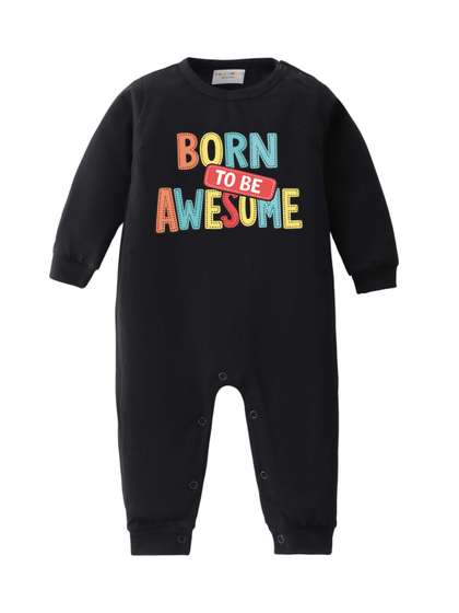 BLUSHES Infants Printed
                    Pure Cotton Round Neck Romper