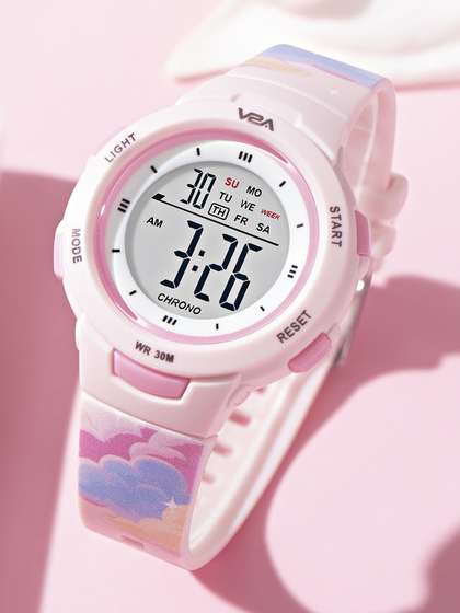 V2A Unisex Kids Dial
                    & Straps Digital Chronograph Watch
                    DK8217P-Pnk-Cloud