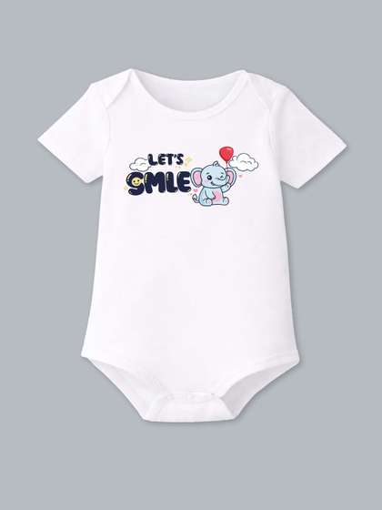 BLUSHES Infants Printed
                    Pure Cotton Bodysuit