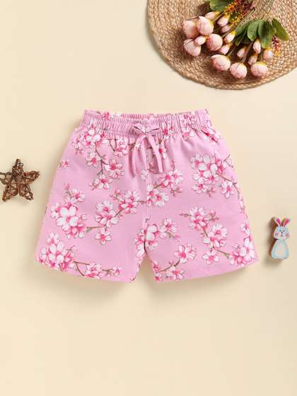Biskid Girls Floral
                      Printed Shorts