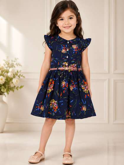 BAESD Floral Print Fit
                    & Flare Dress