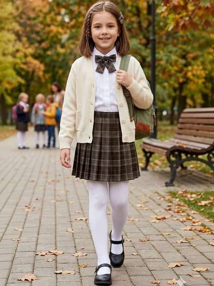 Qenixo Girls Warm
                      Fleece Lined Stockings