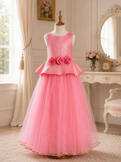 Dripteen Applique Net
                    Maxi Dress