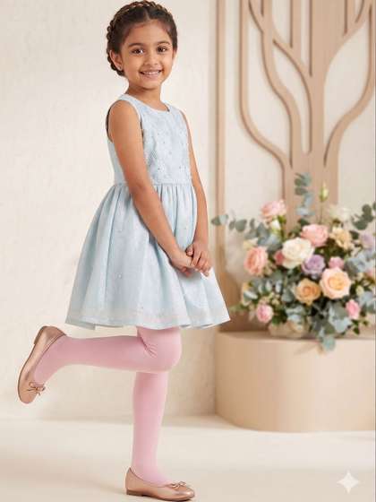 Qenixo Girls Warm
                      Fleece Lined Stockings