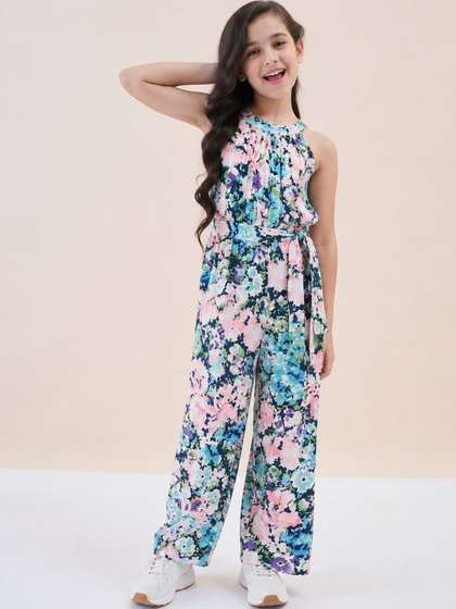StyloBug Girls Printed
                    Culotte Jumpsuit