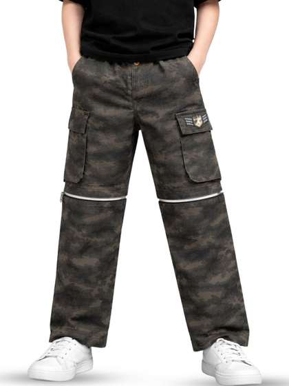 Gini and Jony Boys
                    Camouflage Printed Cargos Trousers