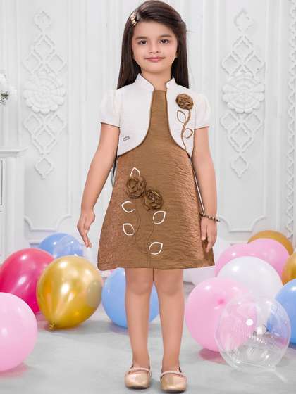 SNAZZYGIRL Embroidered
                    A-Line Dress