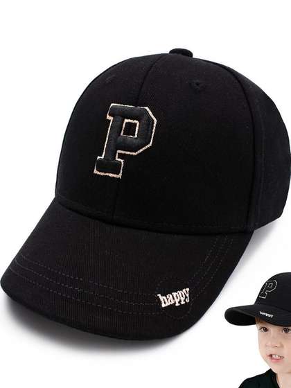 JENNA Unisex Kids Black
                    & Pink Embroidered Baseball Cap
