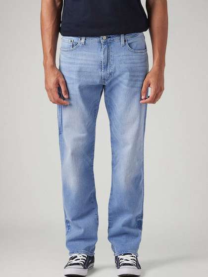Levis Men Straight Fit Mid-Rise Jeans
