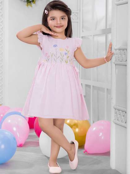 SNAZZYGIRL Embroidered
                      Fit & Flare Dress