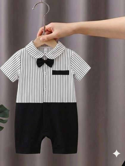 NEMI CREATION Infants
                    Striped Rompers