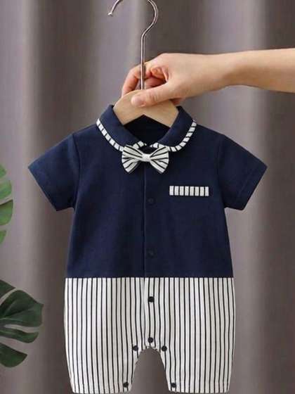 NEMI CREATION Infants
                      Striped Rompers