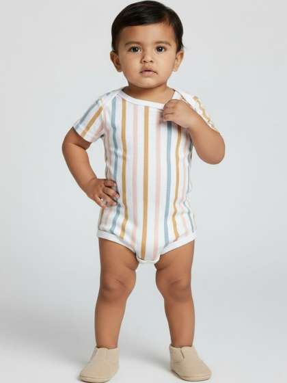 YK Unisex Kids Cotton
                      Rompers