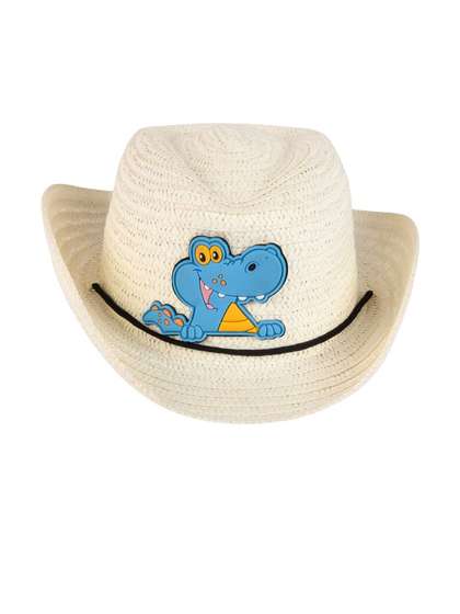 Adorazone Boys Beige
                    Self Design Fedora Hat