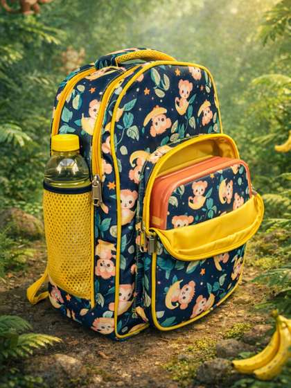 Bagveda Boys Graphic
                      Jungle Buddy Koala Printed Backpack