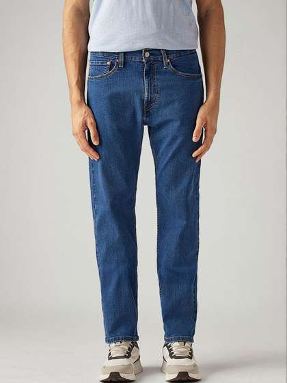 Levis Men Straight Fit Mid-Rise Jeans