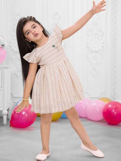 SNAZZYGIRL Striped Fit
                    & Flare Dress