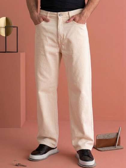 NIFFER FASHION Men Wide Leg Mid-Rise Jeans