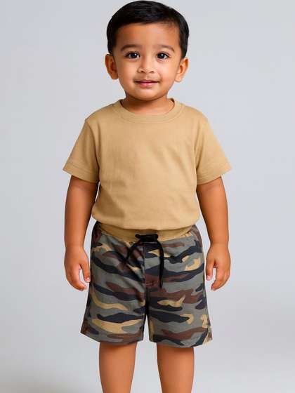 YK Boys Camouflage
                    Printed Shorts
