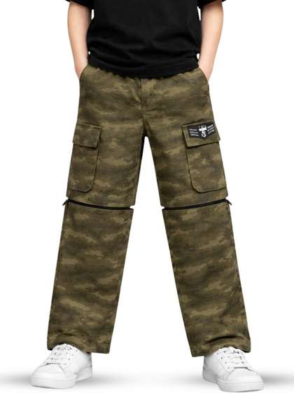 Gini and Jony Boys
                      Camouflage Printed Cargos Trousers
