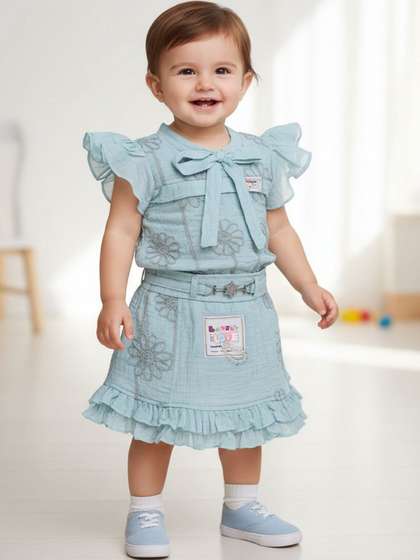 V-Mart Girls Top with
                    Skirt