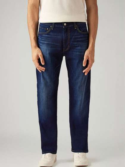 Levis Men Straight Fit Mid-Rise Jeans