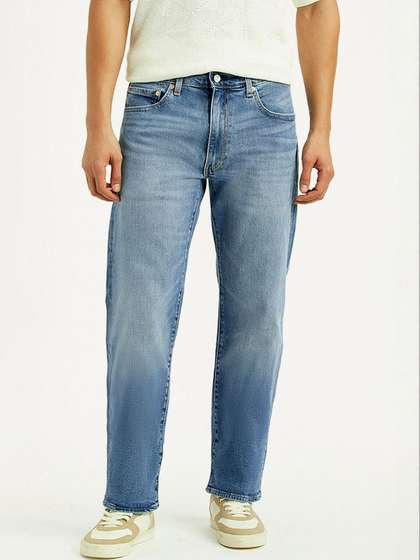 Levis Men Straight Fit Mid-Rise Jeans