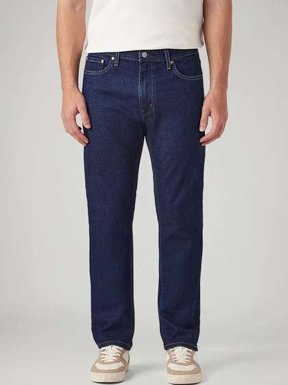 Levis Men Straight Fit Mid-Rise Jeans