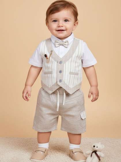 V-Mart Boys Striped
                    Shirt with Shorts