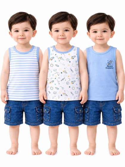 KidBee Pack of 3 Cotton
                    Tank