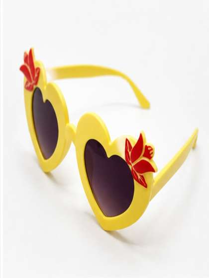 SPADEACES Unisex Kids
                    Black Lens & Yellow Other Sunglasses with