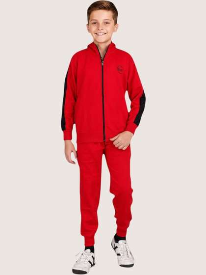 SMSHOPMORE Boys Mock
                    Collar Tracksuits